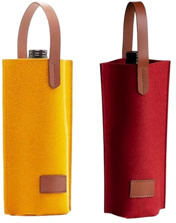 SGSCFG 2 Pezzi di Borse in Feltro, Borsa Portatile, Borsa Regalo, Borsa Riutilizzabile.