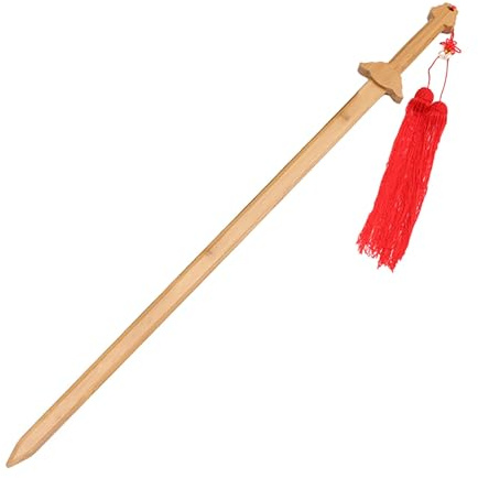 HJHUUA (85 cm,90 cm,97 cm,101 cm) Spade in Legno Tai Chi,realizzate in Materiale di bambù Naturale,Spada in Legno Fatta a Mano,sussidio alla Formazione per la Pratica del Tai Chi