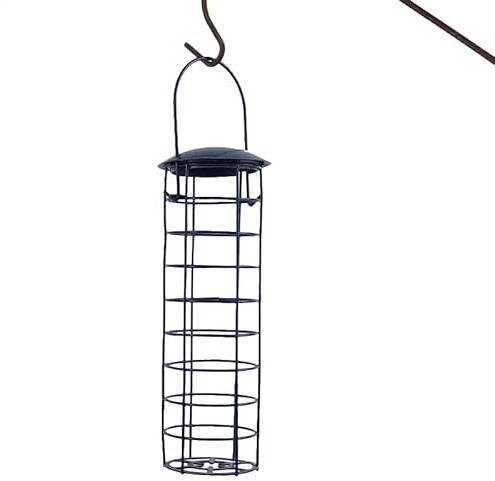para pájaros sebáceo – portátil Colgante de Metal para jardín al Aire Libre, para pájaros Silvestres, fácil de Rellenar, alimentador de Animales Salvajes