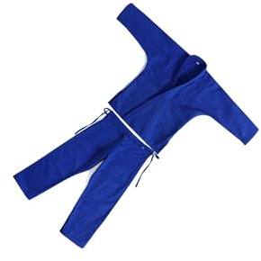 drburpily Judo Gi Karate Judo Gi Uniform Herr Vuxna Träning Bekväm Lätt Bomull Sport Prestanda Jiu Jitsu Uniform Karatekläder Student, Blå, 165 cm