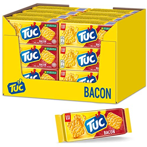 24x TUC Bacon Salzgebäck Kekse Crackers Salz gesalzen gebäck Schinken 100g
