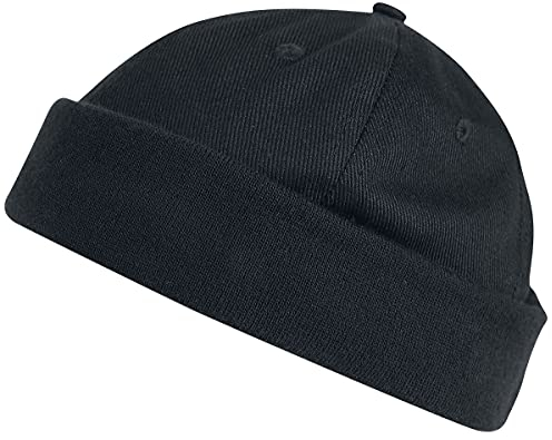 RED by EMP Unisex Schwarze Dockermütze - flexibel in der Größe verstellbar Standard