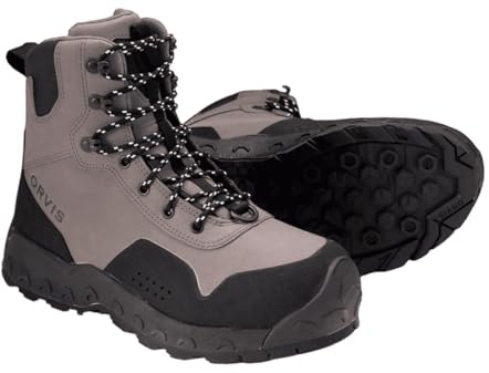 Orvis Clearwater Wading Boots - Rubber Sole, Women's Fit, Durable Synthetic Leather, Scratch Toe, EVA Foam Comfort, Gravel - 7