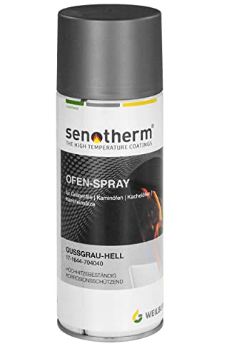 raik 704040 Ofen-Spay Spraydose 400 ml Senotherm Gussgrau-Hell