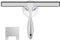 AOZITA Lavavetri doccia multiuso per porte doccia, bagno, finestre e vetro auto, in acciaio inox, 25,2 cm