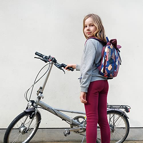 Ikuri Kleine Kombi Fahrradtasche/Rucksack 20-26’’ für Kinder Falträder Klappräder aus Plane – Modell Peras blau