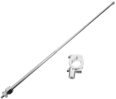 Yardwe - Mástil de bandera, soporte para banderas de bicicleta, mástil extensible, mástil de la bandera del manillar del cochecito ajustable, soporte para mástil de bicicleta, barra de bandera