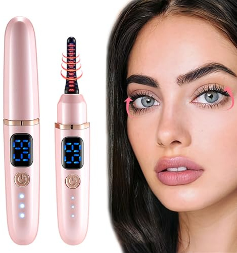 LORESJOY Beheizte Wimpernzange, Heated Eyelash Curler | Elektrische Wimpernzange mit 3 Temperaturmodi Styling Tools für alle Wimpern, Schneller, Lang Anhaltender Schwung Geschenke