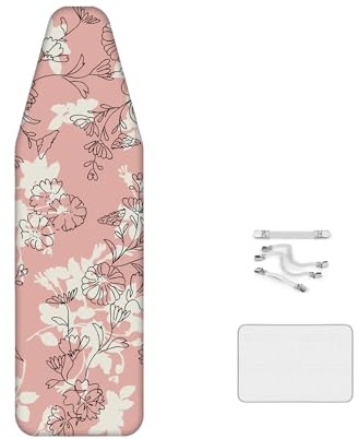 yazilan Copriasse da Stiro in Cotone, Addensare - Design 2 in 1, XXL - Copertura per ASSE da Stiro A Vapore, con Chiusure, per Assi da Stiro di Grandi Dimensioni