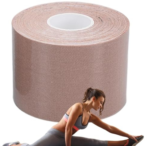 Stibtmr Magic Tape per la pancia, nastro Magic Tape per ridurre il grasso | Boob Sollevamento del seno – Nastro traspirante lungo 5 m per cosce, vita, braccia, color carne, 10cm*