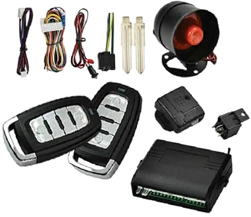 Riloer Car Remote Alarm Door Locking System Kit Compatible with Universal Vehicles with Central Locking Systems 102T208