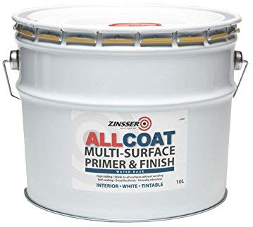 Zinsser AllCoat Water-Based Multi-Surface Interior Primer & Finish (10 Litre, Black)