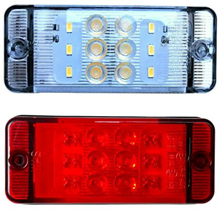 MelTruck® LED Rückfahrleuchte und Bremsleuchte 12V 24V E20 für Anhänger Bagger Traktor