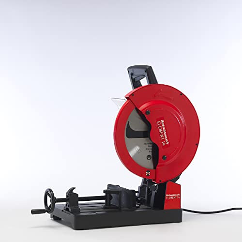 Rotabroach Metal Cutting Chop Saw - 240v Powerful 2200w 355mm Cutting Disc, Swivel Vice 45 Degree Cutting, Retractable Blade Guard Circular Saws