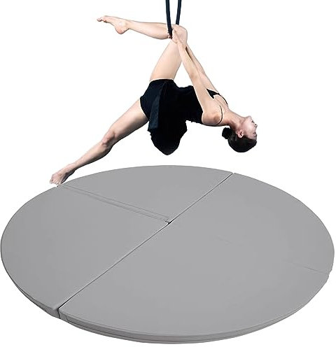 Pole Matte Stangen-Crashmatte - Zuhause/Studio Pole Dance Matte für Tänzer, Anfänger und Profis, Grau Yoga-Übungsmatten Tanzendes Kissen Fallschutzpolsterung für Pole ( Color : 160cm/5.2ft/63in , Size