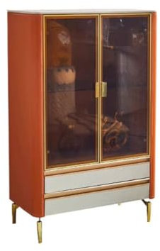 GUERNSEY Weinschrank Weinschrank mit Glastür, Wohnzimmer, Zuhause, modern, schlicht, Wand-Weinschrank, Vitrine, Sideboard Weinregal