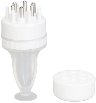 3ml Hair Liquid Applicator Comb with Scalp Massager Leakproof Alloy Roll Ball Scale for Essential Oil Growth and Treatment