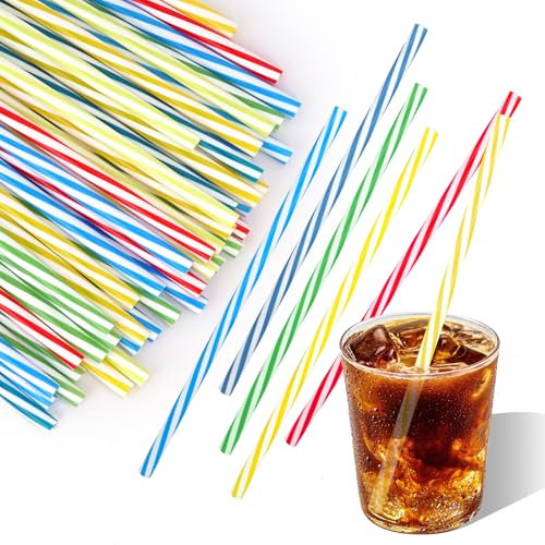 Behiruch 60 Piezas Pajitas Plástico, pajitas reutilizables niños, pajitas de plástico de colores, per frullati succhi, cocktail, bevande calde