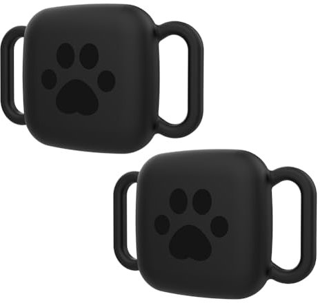 DAMAIAZG 2 Pack Silicone Case for Tile Mate 2022 2024 Silicone Sleeve Case Anti-Scratch Protective Cover Sleeve Sturdy Secure Tag Holder for Pet Dog Cat Collar