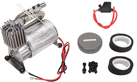 OVAQUIXI Heavy Duty Air Compressor, 12V 20 Amp 150 PSI Metal Universal Vehicle Yacht Boats, Fast Responsive and Convenient for All Trucks Car Train SUV RV Boat Pick Up