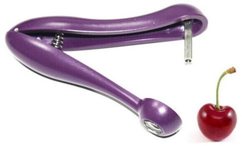 MAGICLULU Dénoyauteur Acier Inoxydable et Plastique Mécanisme à Ressort de Cerises et Olives Couleur Aléatoire Outil Cuisine Facile à Démonter pour Usage Cuisine