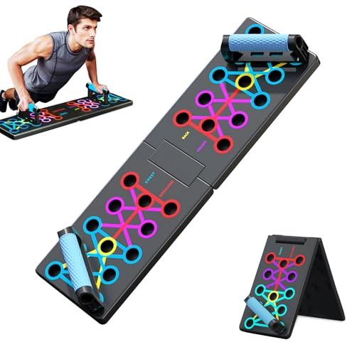 Planche a Pompe Musculation Power Push Up Board avec Poignées Antidérapantes en Silicone,Pieghevole Planche pour Faire Des Pompes Push Pro avec Support Antidérapant pour Musculation Fitness