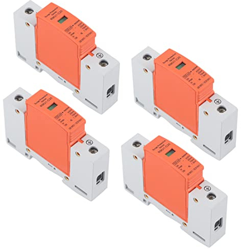 TARSHYRY 4Pcs DIN Rail Protection Device for AC 420V Electrical Panel, Lightning Arrester with Overvoltage Protection for Home and Office Use (Imax: 20kA)
