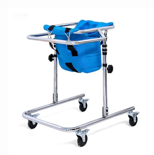 Rehabilitación Andadores Rollator para discapacitados, 4 andadores con ruedas y asiento auxiliar para discapacitados, equipo plegable Hemi Walker, ayuda para caminar.