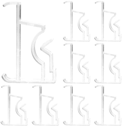 Yiodauh Window Blind Clips 60/120pcs Plastic Curtain Clamps Hidden Window Blind Parts Valance Clips Accessories Lightweight Storage(60pcs)