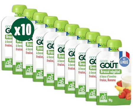 Bio-Pflanzenjoghurt mit Hafer, Erdbeere und Banane ab 6 Monaten, 90 g