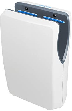 Jofel - Optischer Hochleistungs-Händetrockner (540 Km/h) 1500W, automatischer Händetrockner, schnell, Vorhangtyp, Staubsammler, Modell Jet Smart ABS Antibakterielles Gehäuse, AA24050 Weiß