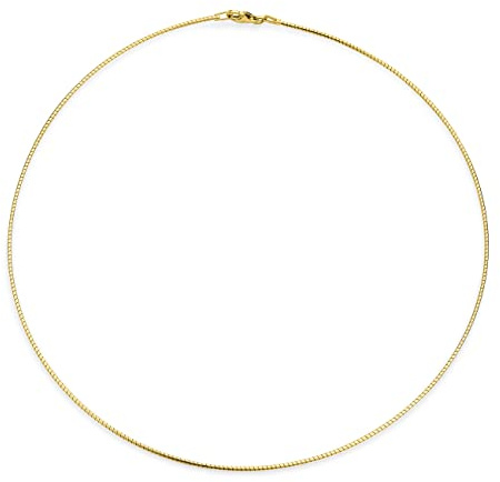 Bling Jewelry Einfache Einfache Dünne Slider Omega Cubetto Kette Schlange Halsreif Flex Kragen Halskette Für Frauen Vergoldet .925 Silber Sterling Hinzufügen Anhänger 16