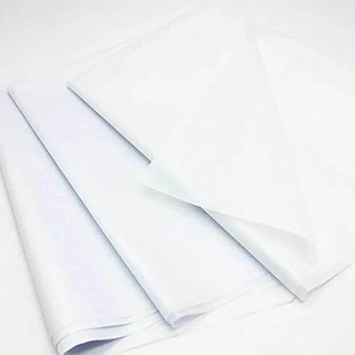 AKAR Säurefreies weißes Seidenpapier, 100 Blatt für Geschenkverpackungen, 45 x 70 cm große Boxen, Verpackung, Füller, Kunst- und Bastelverpackungen