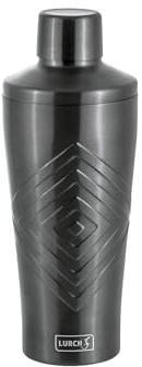 LURCH Cocktail Shaker 600ml 3tlg mit integriertem Sieb Smokey Grey