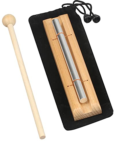 ROSEMO Chime Gong Glockenspiel Holz Klangstab Schlagzeug Percussion Instrumente mit Einzeln Ton Energy Chime mit Tasche Holzschlägel Klanghölzer für Musikalische Früherziehung Yoga Meditation