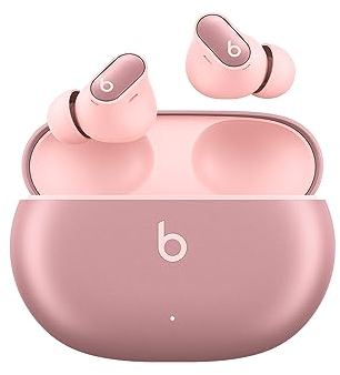 Beats Studio Buds + | True Wireless Noise Cancelling Earbuds, Enhanced Apple & Android Compatibility, Built-in Microphone, Sweat-Resistant Bluetooth Headphones, Spatial Audio – Cosmic Pink