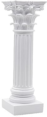 Ulalaza Angel Sculpture Roman Decorative Columns Props Shooting Garden Adorable Music Memorial Greek Statue Resin Figure Sculpture Crafts Ornament Collectible Figurines Home Living Room Decoration