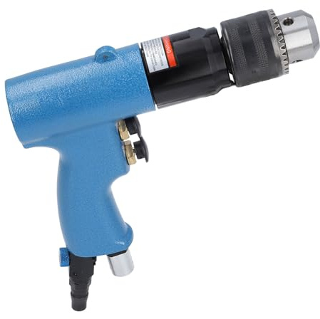 Druckluftbohrmaschine, Robustes Aluminiumgehäuse, 800 U/min Leerlaufdrehzahl, 1/4 Zoll Lufteinlass, Hocheffiziente Pneumatische Bohrmaschine für den Flugzeugbau