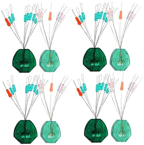 YARNOW 80pcs Fishing Line Float Stoppers Fishing Stops for Stream Lake and Bright Design for Easy Visibility for Enthusiasts