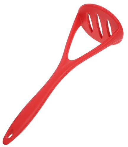 Amosfun 2 Piezas triturador de Frutas triturador de Patatas manosear triturador de Papas pequeño Tapa triturador de Cocina Verduras pasapurés de Papa pasapurés de Acero Inoxidable Rojo