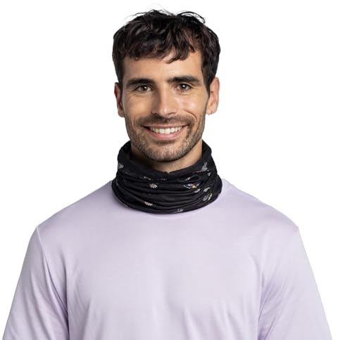 BUFF®| Schlauchschal CoolNet UV® Männlich Weiblich Erwachsene Flexibel, UPF50-Schutz, leicht, dehnbar, recyceltes Material, Sport, Sommer, Einheitsgröße, Noir