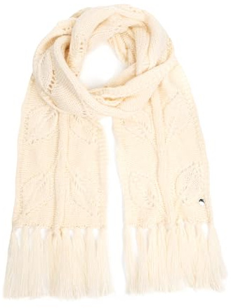 HEYO Damen Schal für Winter, Kuschelig, Warm, Winterschal mit Fransen HSD01 (Ecru)