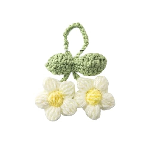 Fiori All'Uncinetto Ciondoli a forma di giglio e orchidea lavorati a maglia, fiori lavorati a mano, decorazioni for auto, ciondolo for borsa, accessorio da appendere all'uncinetto per San Valentino, c