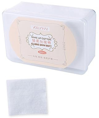 HONITANO 1000 Stück Dünne Vliesstoff Gesichtspads Einweg Make up Pads Hautfreundlich Für Reinigung Nagellack Entfernen Mit Aufbewahrungsbox