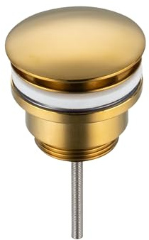 Klick-Klack AquaUno G 1 1/4 G1 1/4 1/4 Vanne de vidange sans trop-plein Doré