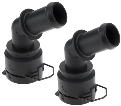 LT Easiyl 2X Conectores de Brida de Refrigerante 1J0122291D Compatible con Seat Compatible con Skoda Sistema de Refrigeración del Motor