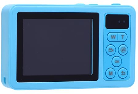 AKLOSIPY 4K 48MP 18X Digital Zoom Camera IP68 Vlog Camera with Dual Screens for Teens Beginners (Blue)