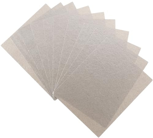TOYANDONA Láminas de Mica para Protección y Reparación Resistentes al Calor 10 Piezas Cubiertas de Placa para Horno Microondas en Electrodomésticos de Cocina en Casa