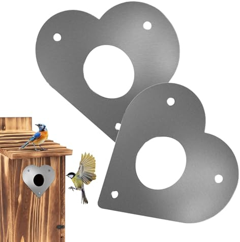 Bluebird House Raubtierschutz – Metalldraht Vogelhaus Eingangsschutz | Nistkasten, Schutzeingang Ersatz, Vogelhausschutzbrett für Ostbluebirdbox