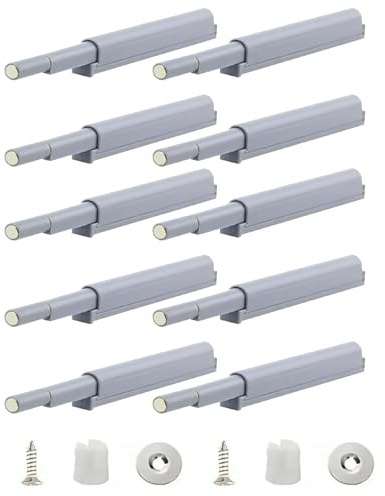 LOZTBUE 10 pcs Push Pull per Ante Scrocco magnetico chiusura magnetica Apertura a Pressione Ante Push to Open per l'apertura/chiusura della porta con la semplice pressione di un pulsante